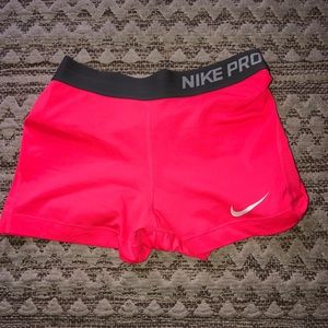 Nike pro spandex shorts